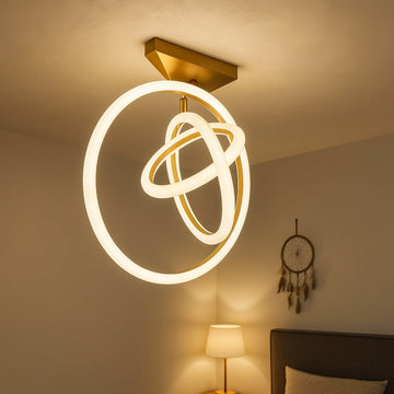 LED осветително тяло Golden Rings X1217-3GD еквивалент 400W с дистанционно