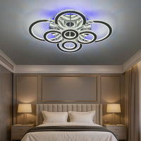 LED осветително тяло 434W 4+4 CIRCLE Cristal Super Gigant RGB Еквивалент 1200W