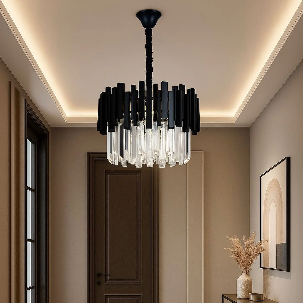 Candelabru Cristal BLACK WIDOW Ø30CM Chandeliers Crystal