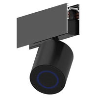 Магнитен спот черен с Bluetooth колонка 10W