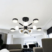 LED осветително тяло Maxi Fenora Black еквивалент 500W с дистанционно управление