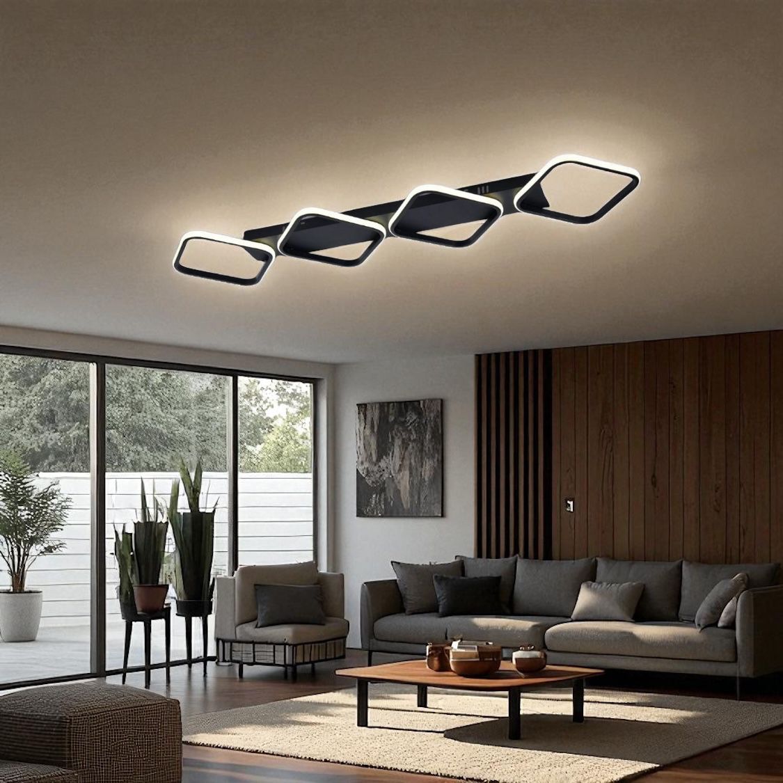 LED осветително тяло Maxi Lumara Black еквивалент 400W