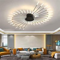 Lustra LED American Dream Black 112w Echivalent 500W Telecomanda NEAGRA / 105CM / MINIMALIST DESIGN Chandeliers
