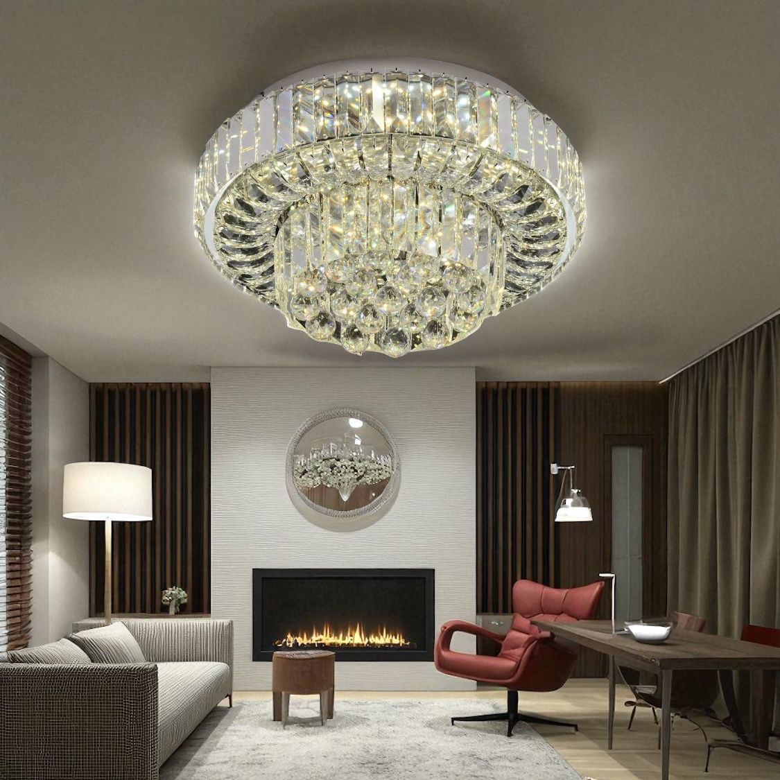 LED осветително тяло Mini Klyra CRISTAL Еквивалент 400W Дистанционно управление