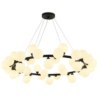 Lustra Abajur MAT Black Rotunda 45xG9 103CM NEAGRA / ABAJUR Chandeliers