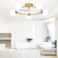 Осветително тяло Абажур 5xE27 Gold Elegance
