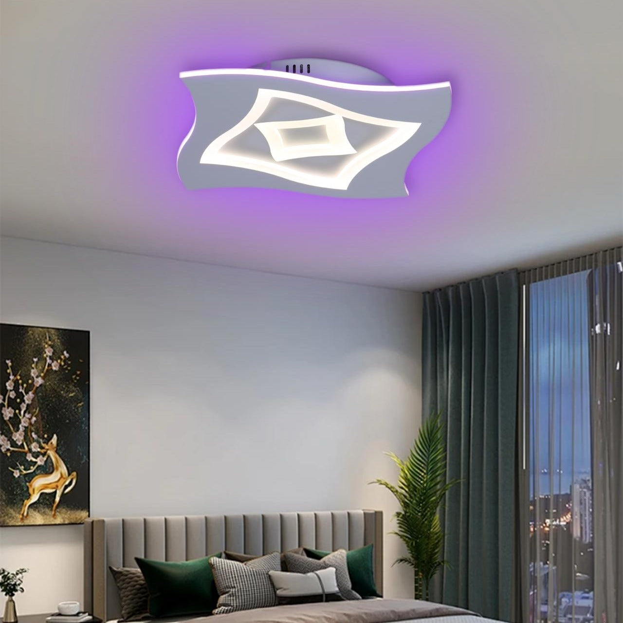 LED осветително тяло RGB HERA Еквивалент 200W С дистанционно управление