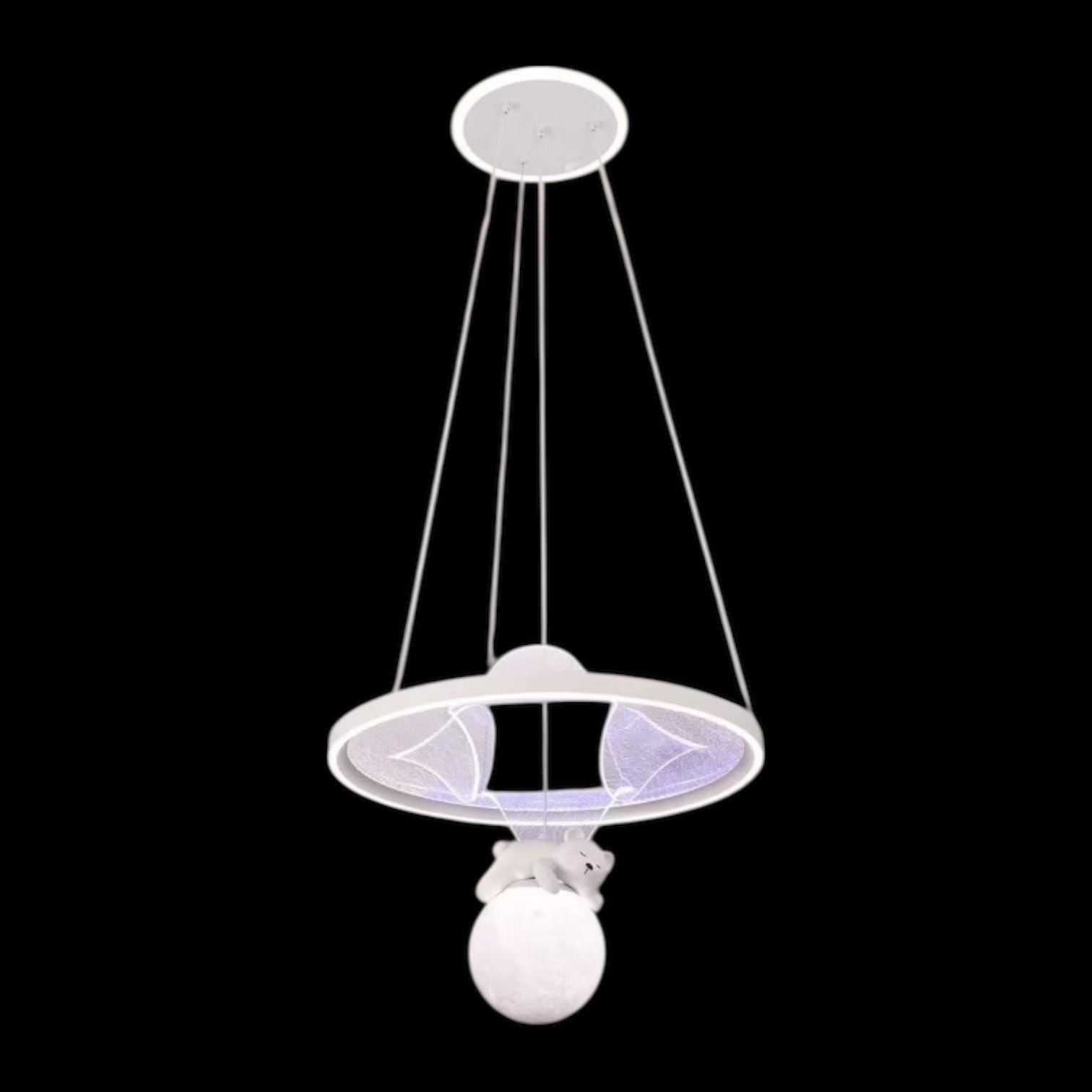 LED осветително тяло KIDS висящо Teddy Bear еквивалент 650W с дистанционно