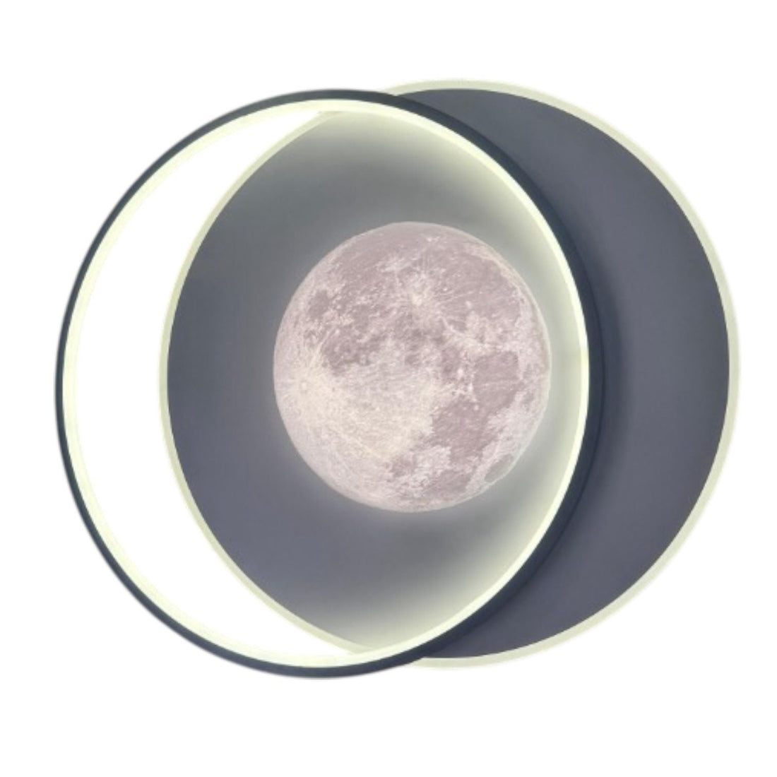 LED осветително тяло Double Circle Mini-Moon Еквивалент 400W с дистанционно