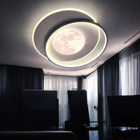 LED осветително тяло Double Circle Maxi-Moon Еквивалент 650W С дистанционно управление