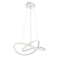 LED осветително тяло Infinity White, висящо, еквивалент 500W, с дистанционно