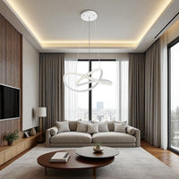 LED осветително тяло Infinity White, висящо, еквивалент 500W, с дистанционно