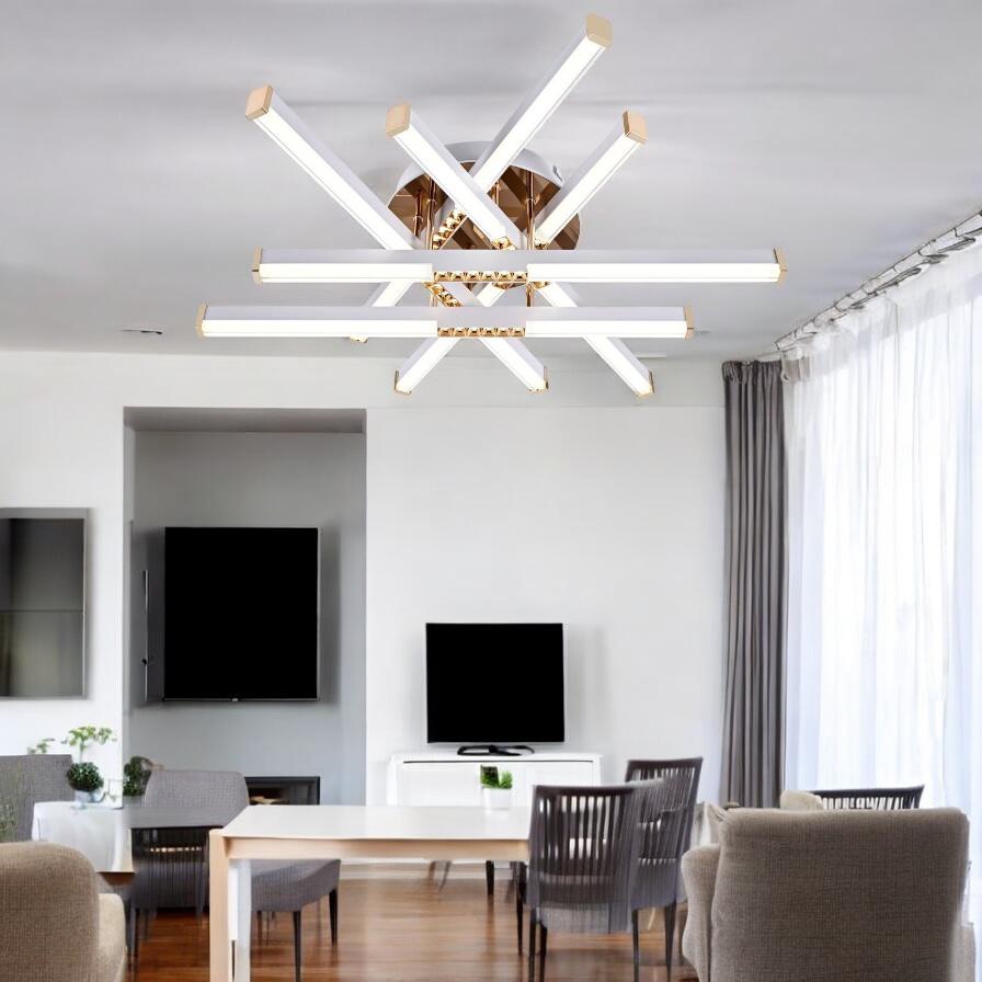 LED осветително тяло FERGA LINES Gold Еквивалент 700W с дистанционно