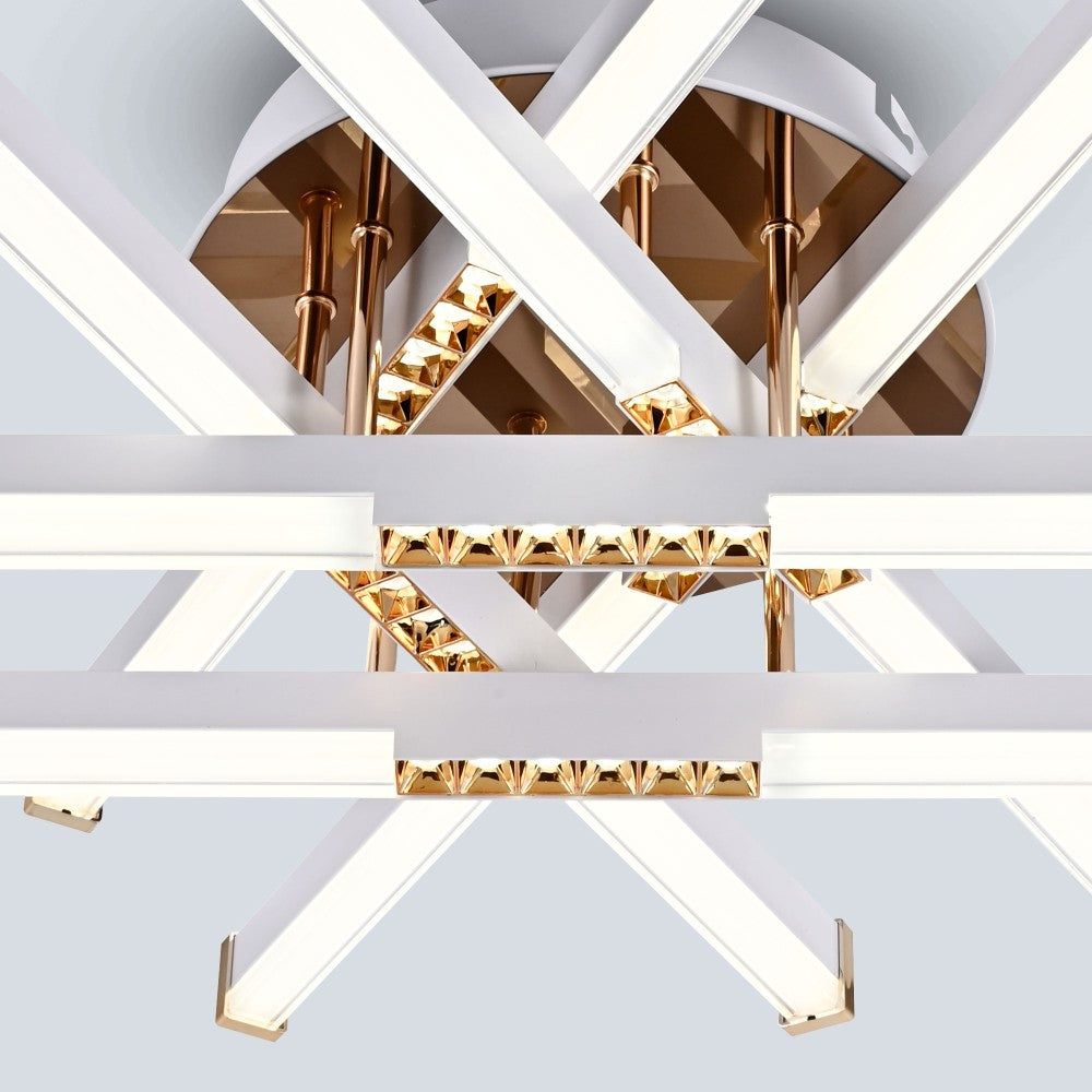 LED осветително тяло FERGA LINES Gold Еквивалент 700W с дистанционно