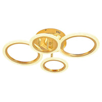 LED осветително тяло Mini Brevia Gold 2+2 Circle еквивалент 400W с дистанционно