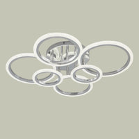 LED осветително тяло Maxi Brevia Silver 4+2 Circle еквивалент 800W с дистанционно