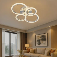 LED осветително тяло Mini Brevia Silver 2+2 Circle еквивалент 400W с дистанционно