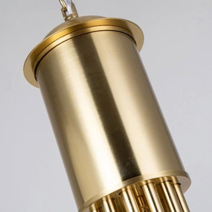 Осветително тяло висящо Mini FUBRI Gold мат абажур