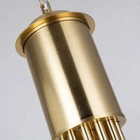 Осветително тяло висящо Mini FUBRI Gold мат абажур