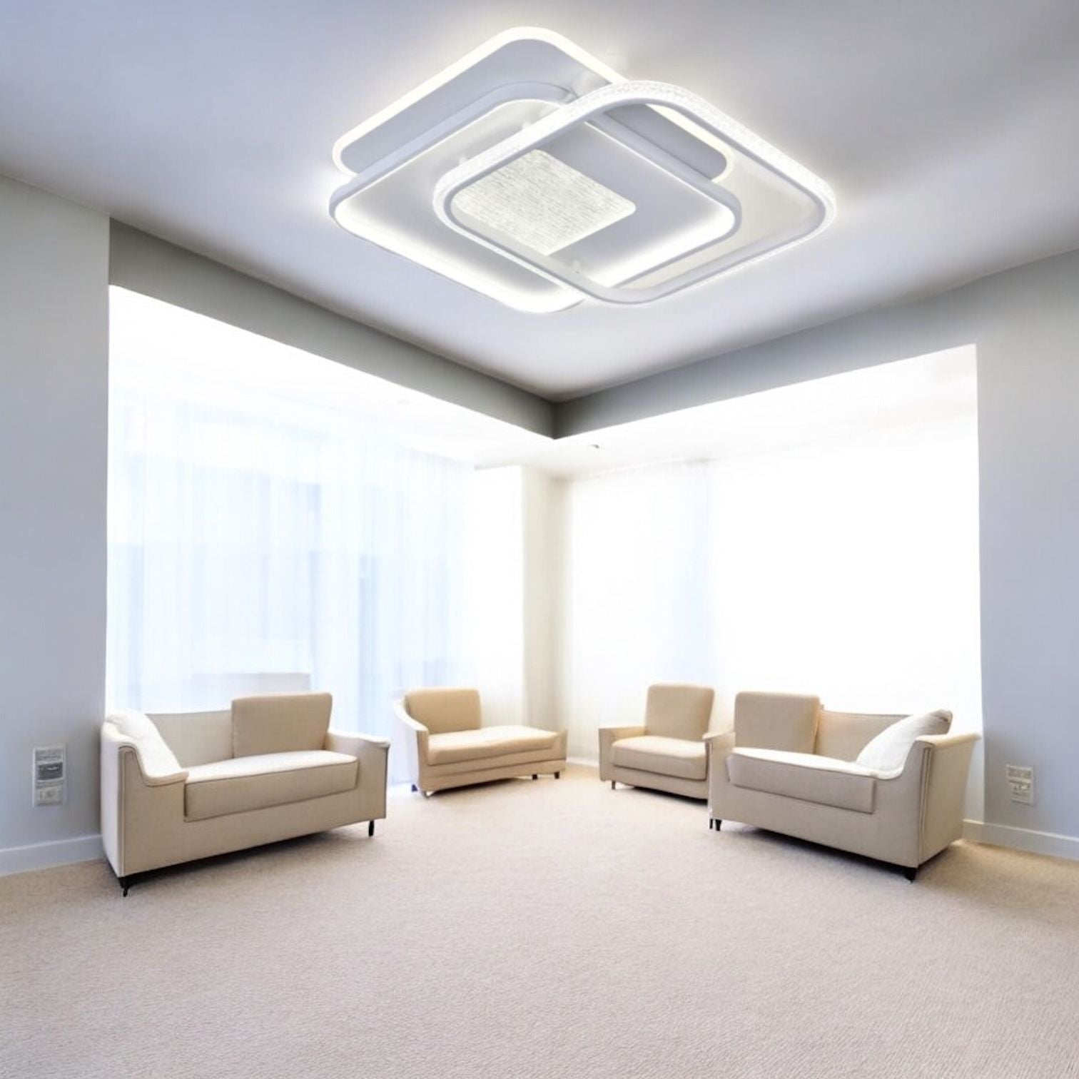 LED осветително тяло NOLTO Square 3 функции Еквивалент 900W Дистанционно