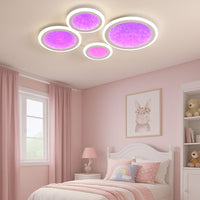 LED осветително тяло RGB SIERA 4 Circles 3 функции Еквивалент 550W Дистанционно