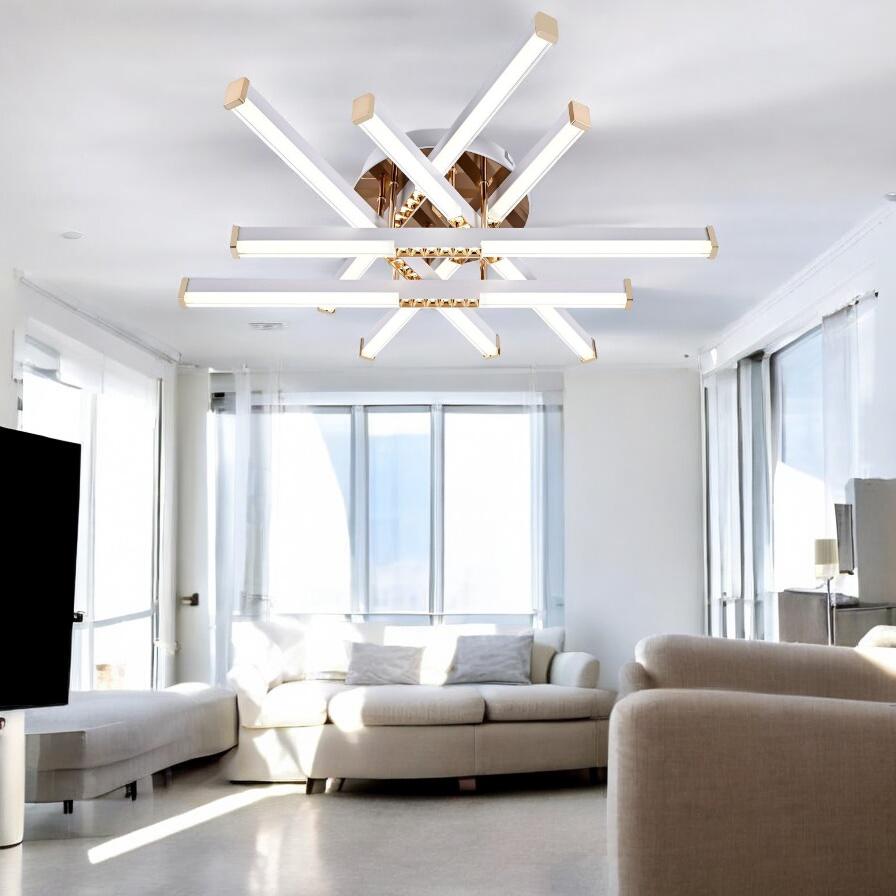 LED осветително тяло FERGA LINES Gold Еквивалент 700W с дистанционно