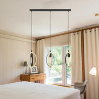 Осветително тяло висящо BASILDON Nature Black 110CM