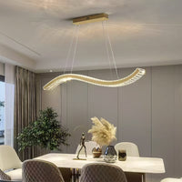 Окачено LED осветително тяло Voltra Gold, еквивалент 300W, с дистанционно
