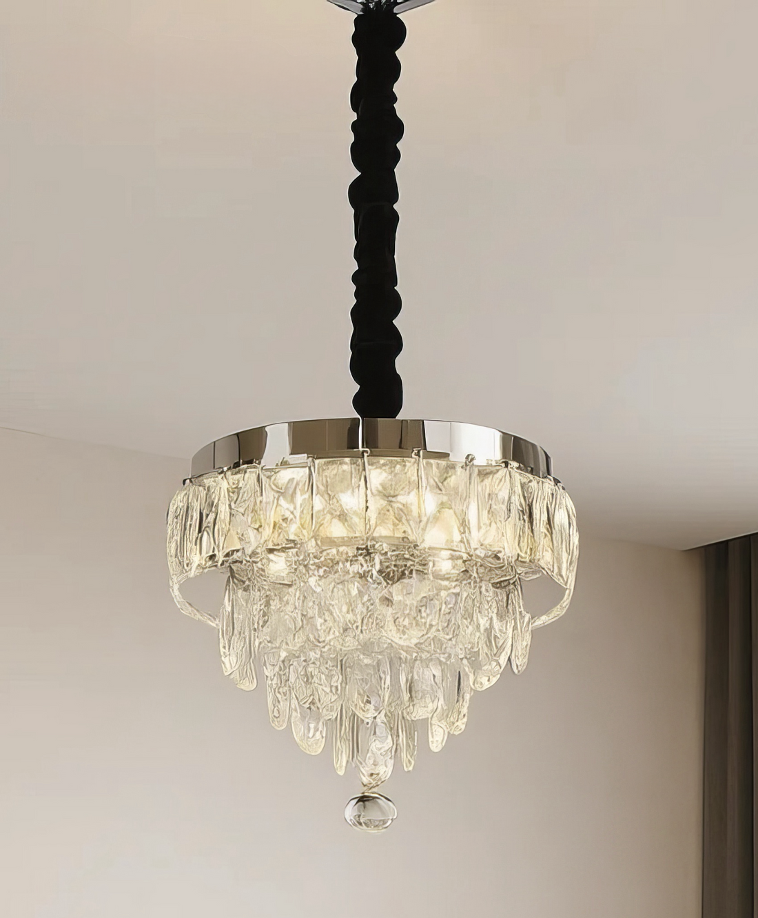 LED полилей Zolt Cristal Silver еквивалент 520W с дистанционно
