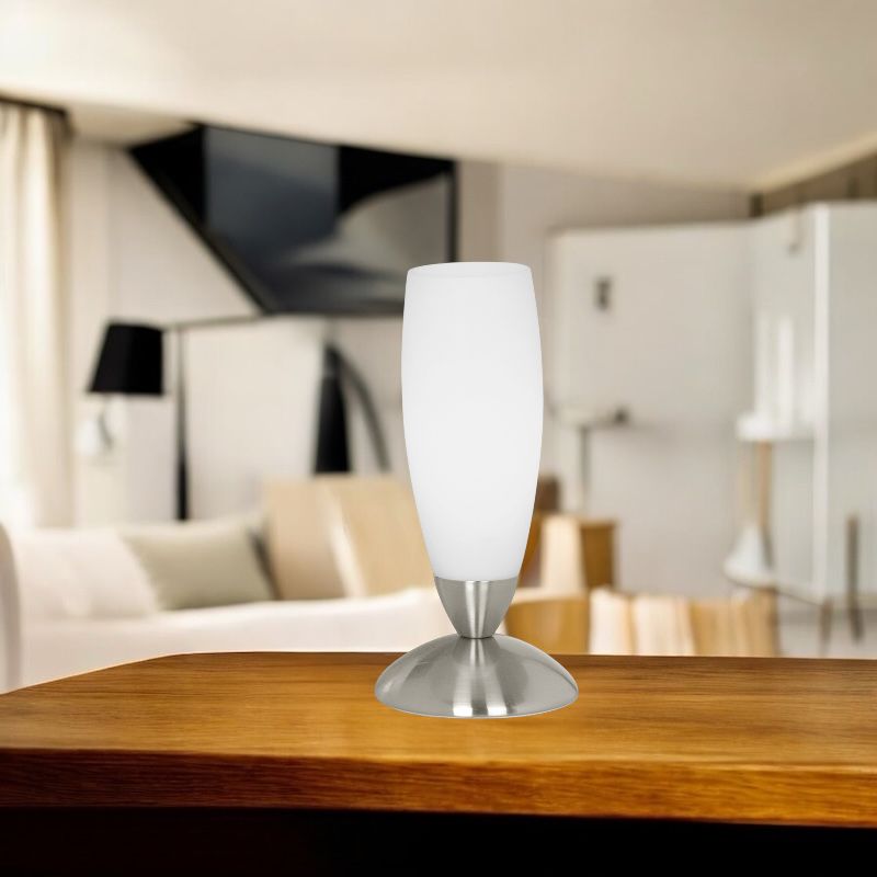 Декоративна лампа SLIM Silver & White 22CM