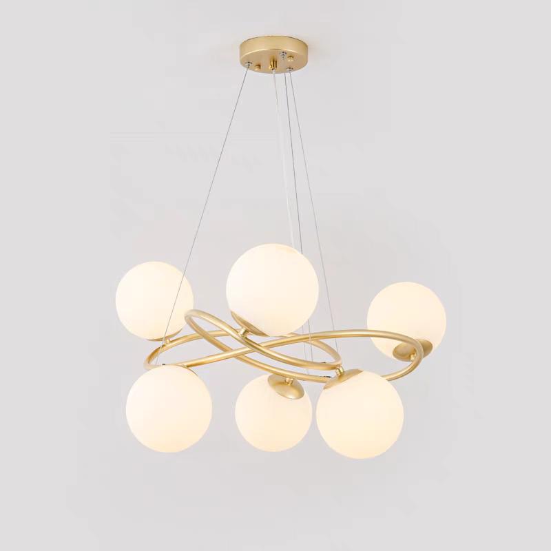Осветително тяло висящо Mini VELURA Gold матов абажур
