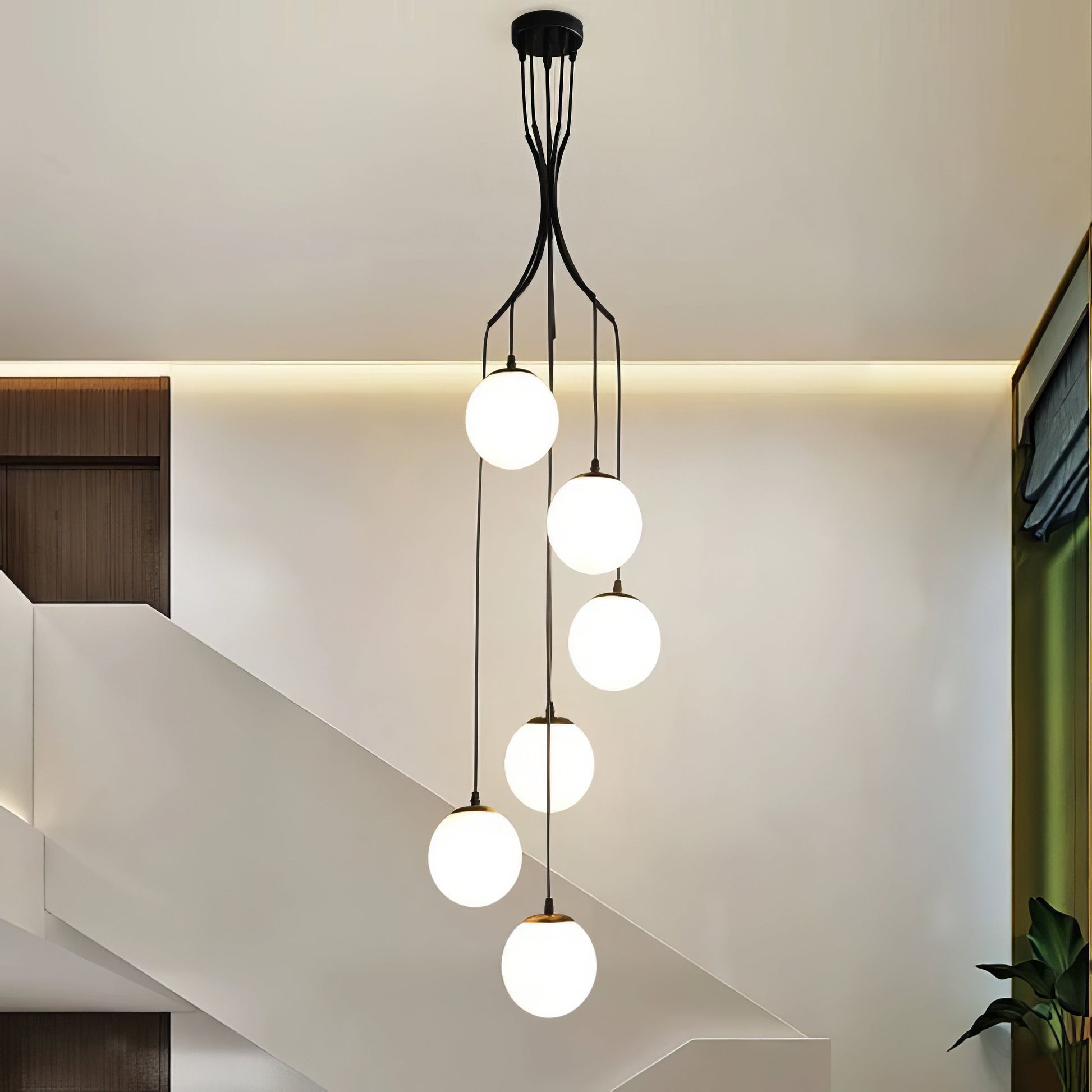 Осветително тяло Abajur 6xE27 Saro Black