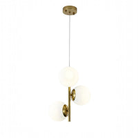 Пендел DIONIS Gold абажур мат 3xE27