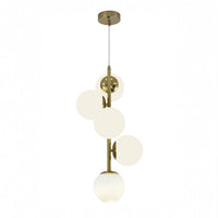 Пендел DIONIS Gold Мат Абажур 5xE27