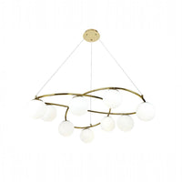 Lustra Suspendata DIONIS Gold Abajur Mat 9xE27 Chandeliers