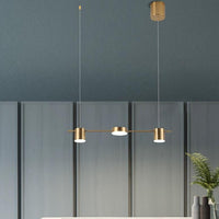 LED осветително тяло пендел Nordic Style Gold еквивалент 200W с дистанционно