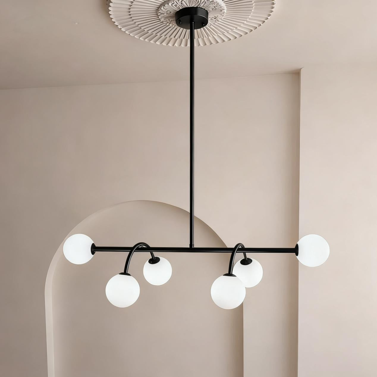 Lustra BESO Black Abajur MAT 6XE27 Chandeliers