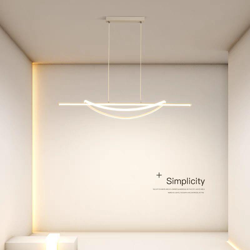 Lustra LED SIMA Suspendata White Echivalent 500W Telecomanda Lighting Fixtures