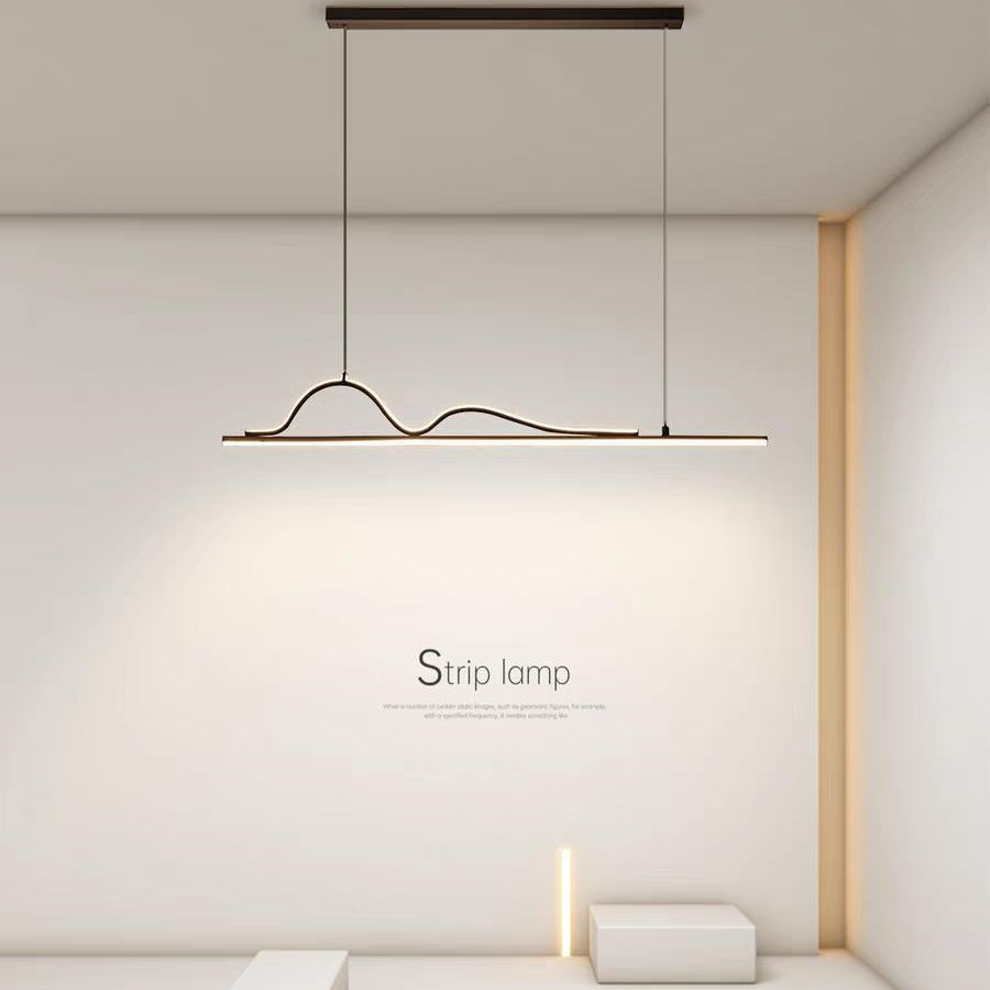LED осветително тяло Snake, висящо, Black, еквивалент 400W, с дистанционно