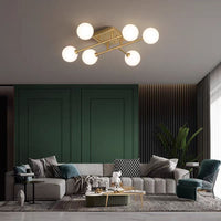 Lustra STREVA Gold Abajur MAT 6xE27 Chandeliers