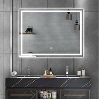 Правоъгълно LED огледало 80x60cm Touch 3 функции