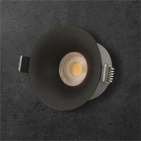 Спот COB LED 18W Кръгъл Черен / ⌀95mm / Вграден / Топла светлина