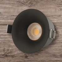 Спот COB LED 18W Кръгъл Черен / ⌀95mm / Вграден / Топла светлина