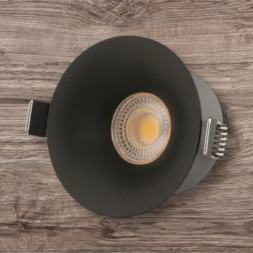 Спот COB LED 18W Кръгъл Черен / ⌀95mm / Вграден / Топла светлина