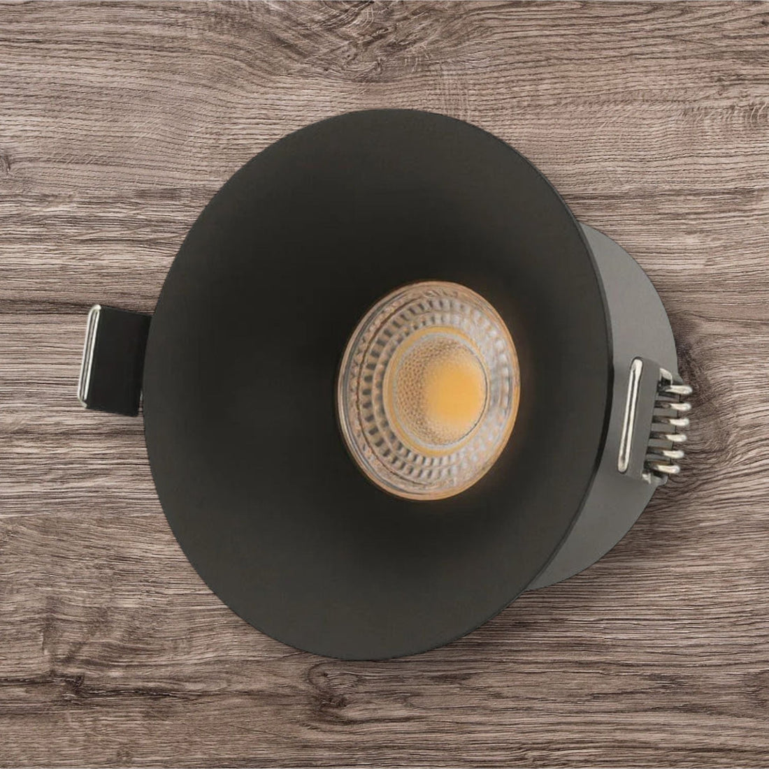 COB LED спот 18W Кръгъл Черен / ⌀95mm / Вграден / Неутрална светлина