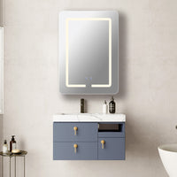 Шкаф за баня с огледало LED Touch и противозапотяване 50x70cm