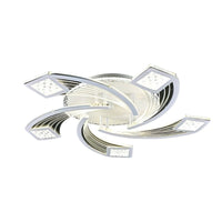 LED осветително тяло за таван AYRA Silver, еквивалент 300W, с дистанционно управление