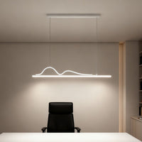 LED осветително тяло Snake, висящо, бяло, еквивалент 400W, с дистанционно
