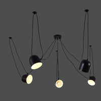 Модерно осветително тяло Custom Form Black Bowls 5xE27