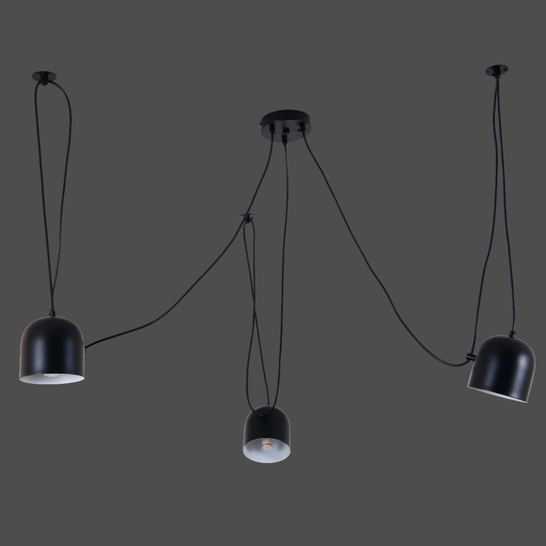 Модерно осветително тяло Custom Form Black Bowls 3xE27